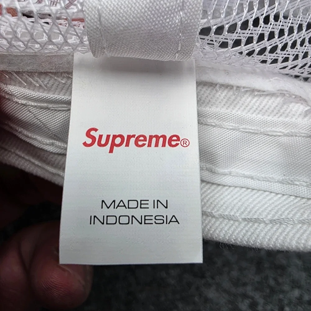 SUPREME Western Embroidered Mesh Back Trucker Hat Red SS26 New In Bag In Hand